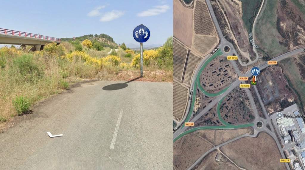 Carretera cortada - Mendavia